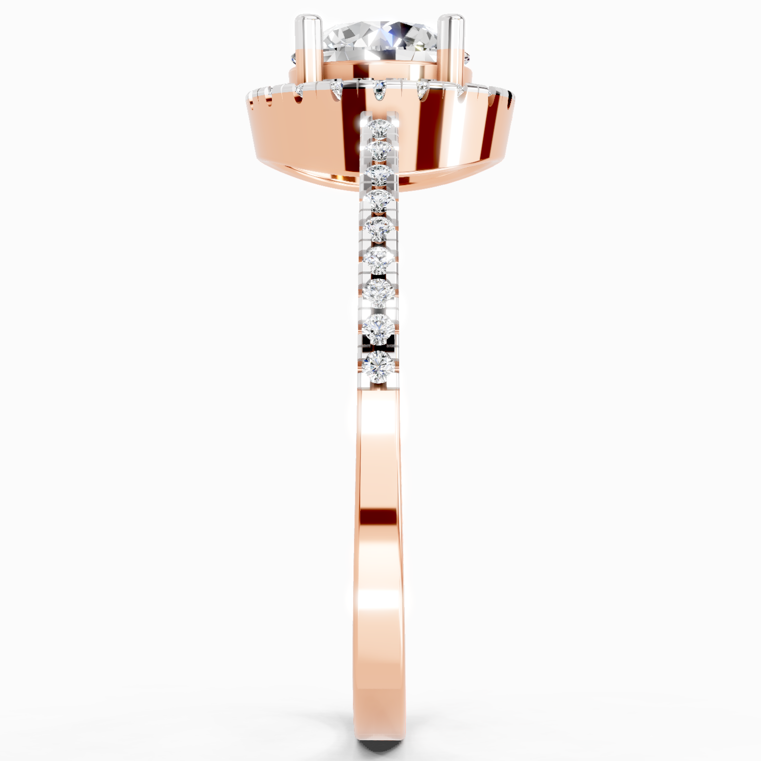 0.93 Carat Halo Diamond Ring