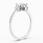 0.93 Carat Halo Diamond Ring