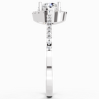 0.93 Carat Halo Diamond Ring