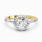 0.93 Carat Halo Diamond Ring
