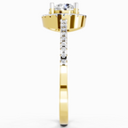 0.93 Carat Halo Diamond Ring