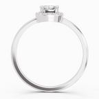 0.66 Carat Cushion Shape Halo Engagement Diamond Ring