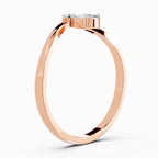 Sparkles 0.23 Ct Pear Shape Diamond Ring in 14K Gold