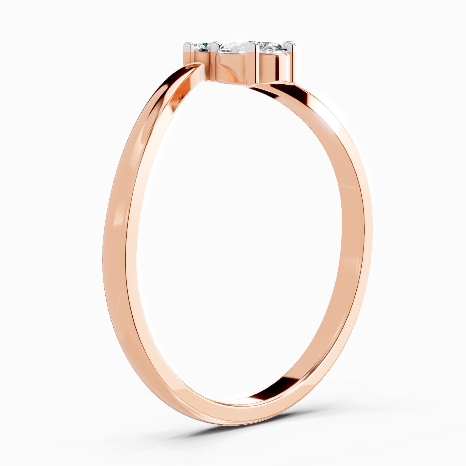 Sparkles 0.23 Ct Pear Shape Diamond Ring in 14K Gold