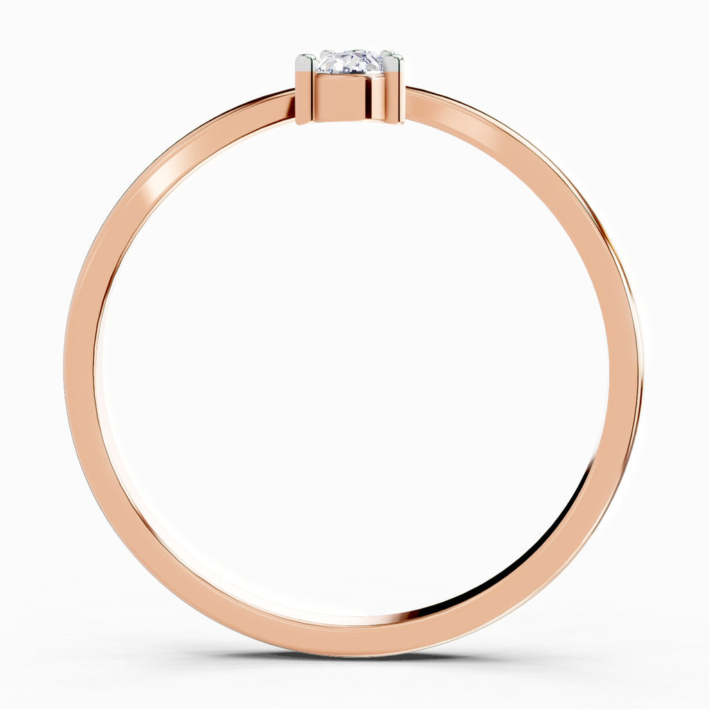 Sparkles 0.23 Ct Pear Shape Diamond Ring in 14K Gold