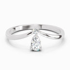 Sparkles 0.23 Ct Pear Shape Diamond Ring in 14K Gold