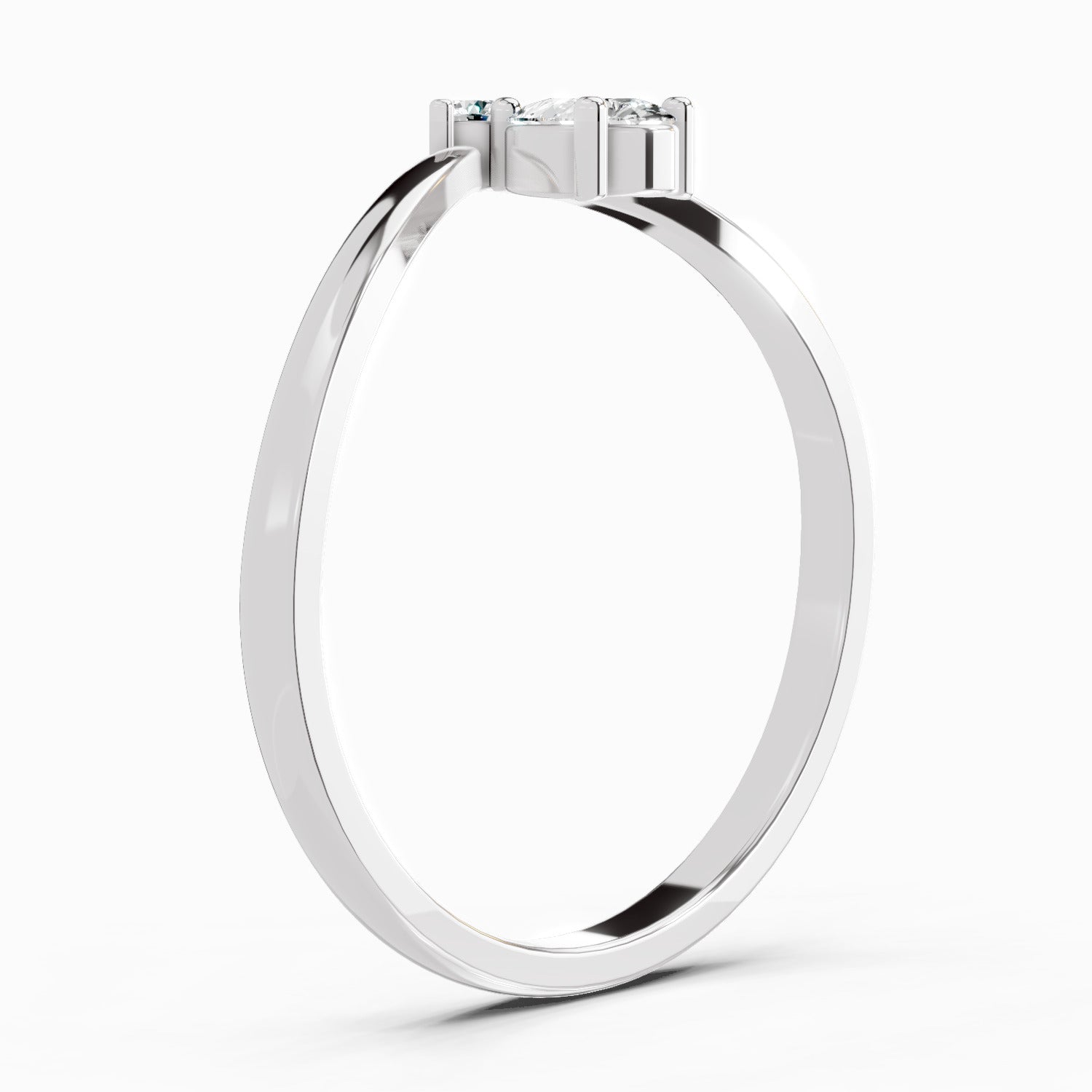 Sparkles 0.23 Ct Pear Shape Diamond Ring in 14K Gold