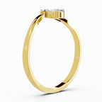 Sparkles 0.23 Ct Pear Shape Diamond Ring in 14K Gold