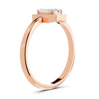 0.68 Carat Emerald Cut Engagement Ring