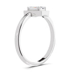 0.68 Carat Emerald Cut Engagement Ring