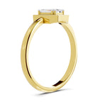 0.68 Carat Emerald Cut Engagement Ring