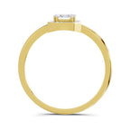 0.68 Carat Emerald Cut Engagement Ring