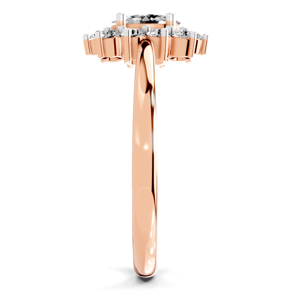 0.88 Carat Oval Shape Engagement Ring