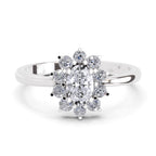 0.88 Carat Oval Shape Engagement Ring
