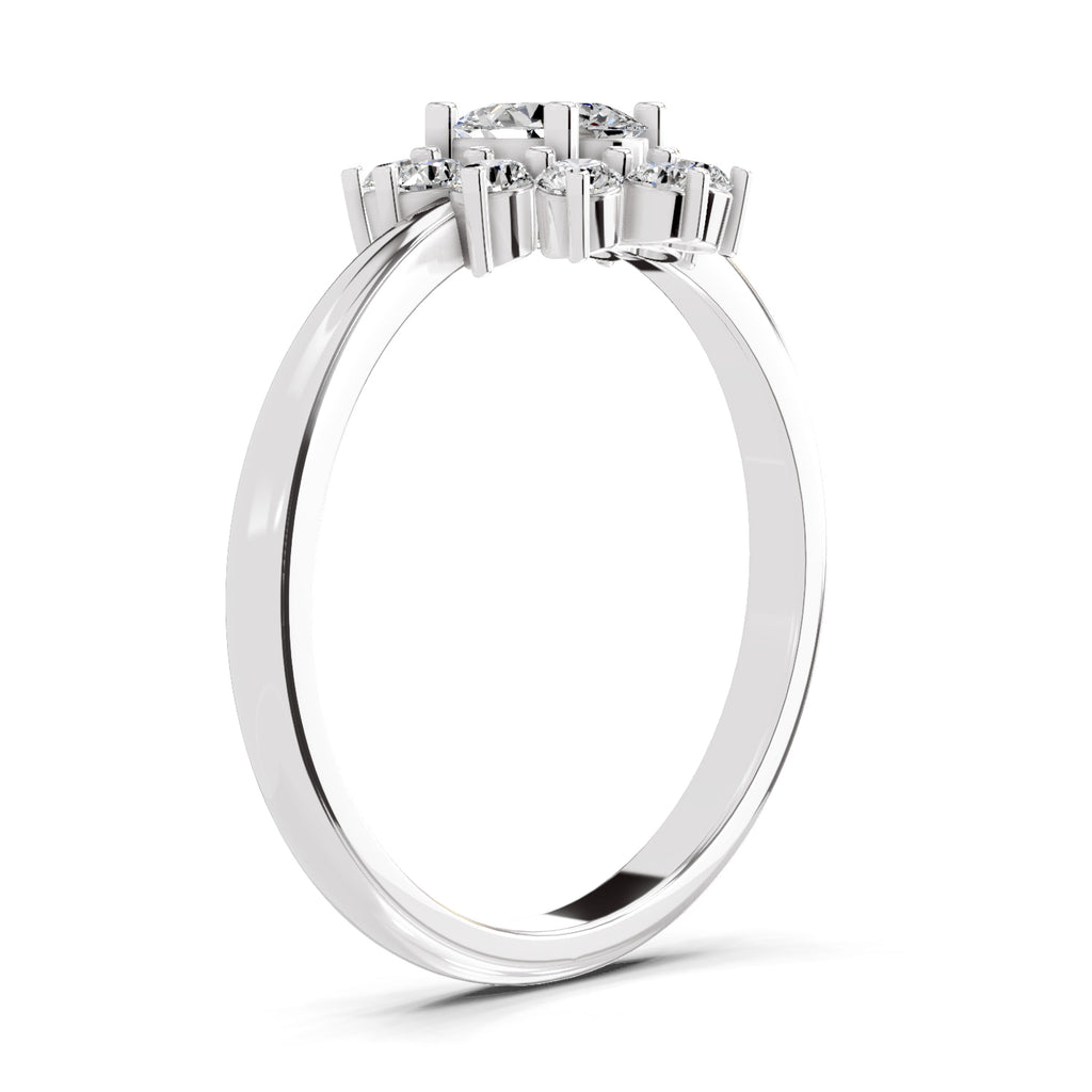 0.88 Carat Oval Shape Engagement Ring