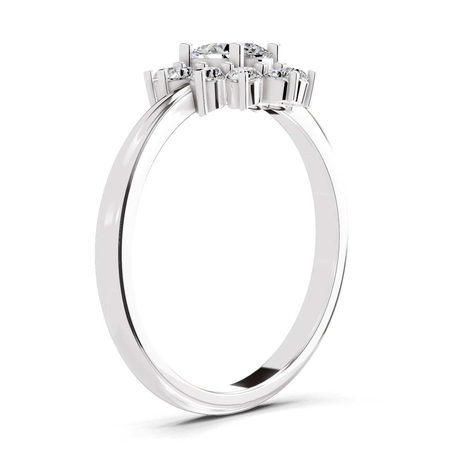 0.88 Carat Oval Shape Engagement Ring