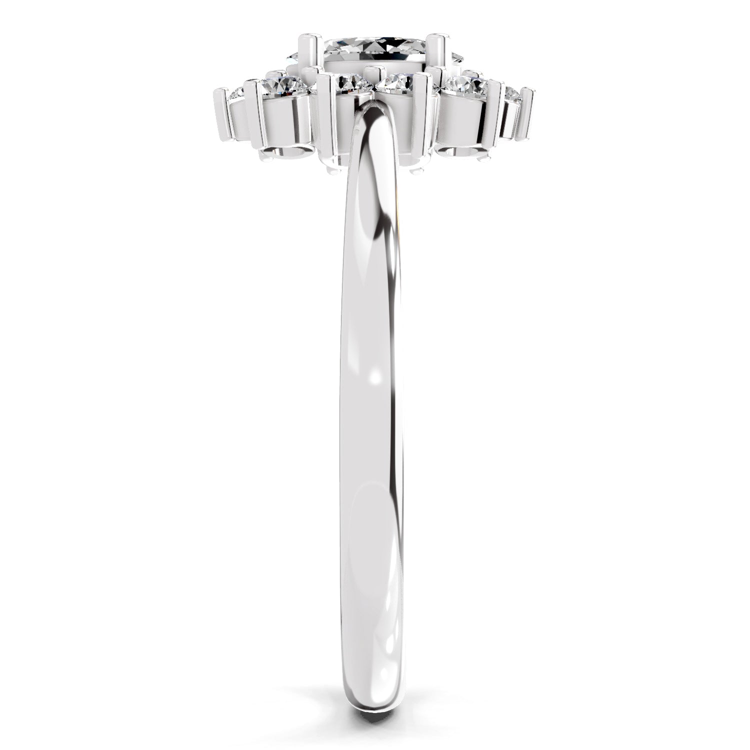 0.88 Carat Oval Shape Engagement Ring