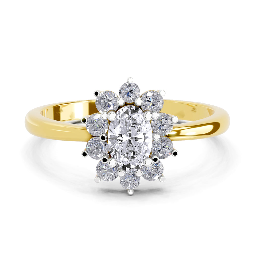 0.88 Carat Oval Shape Engagement Ring