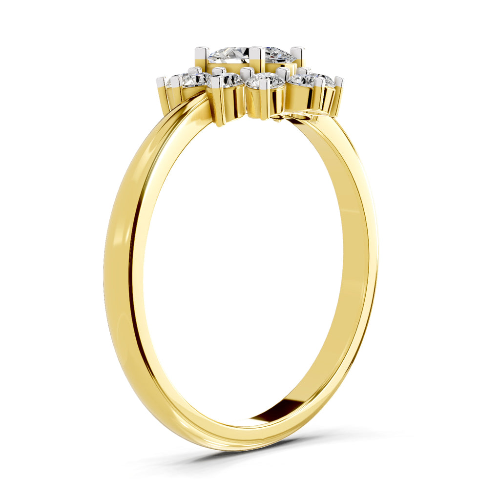 0.88 Carat Oval Shape Engagement Ring