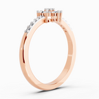 0.33 Ct Flower Ring