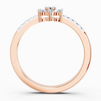 0.33 Ct Flower Ring