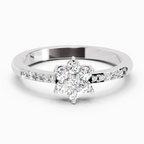0.33 Ct Flower Ring