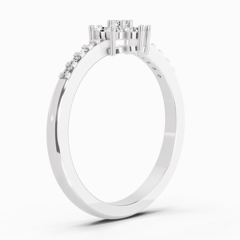 0.33 Ct Flower Ring