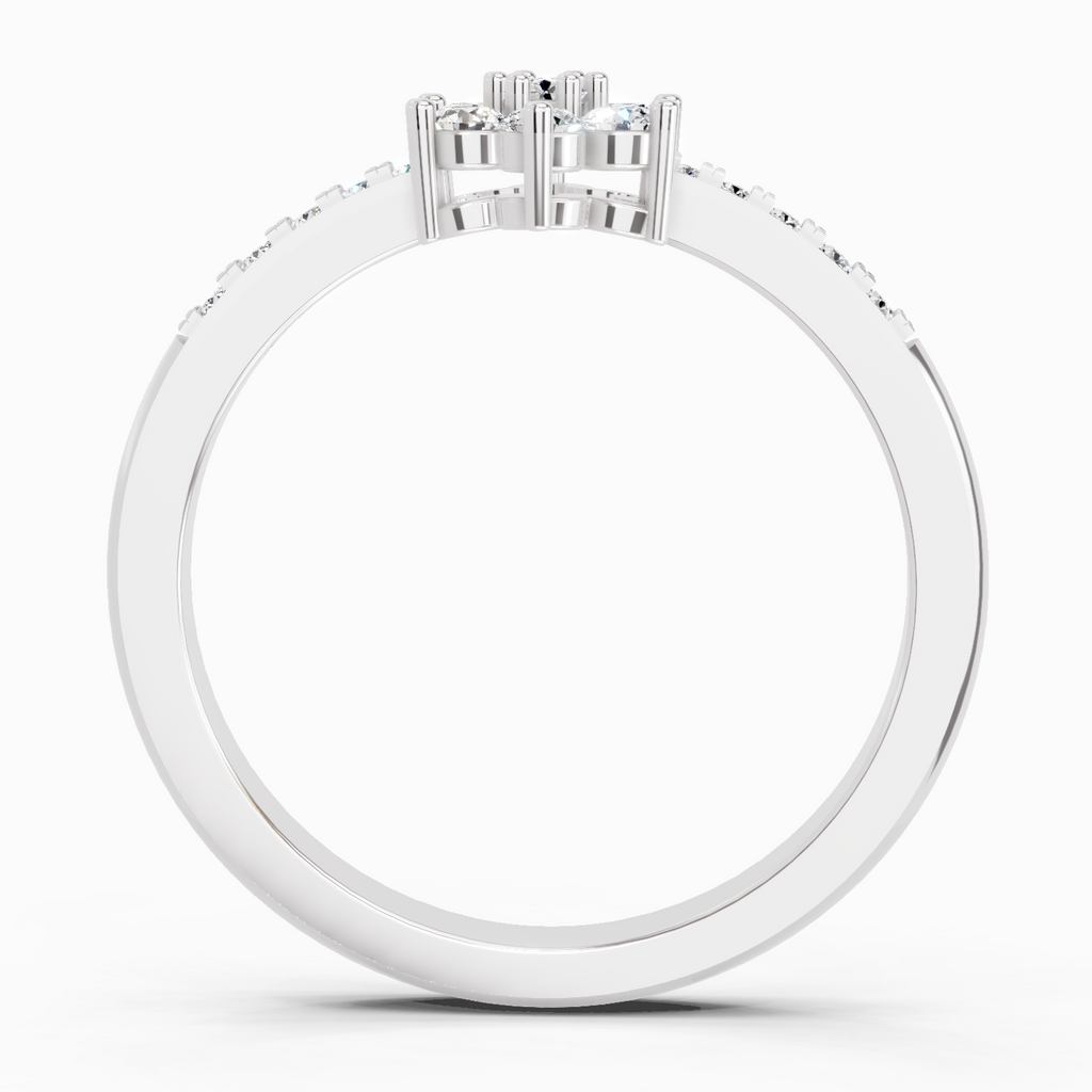 0.33 Ct Flower Ring