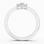 0.33 Ct Flower Ring