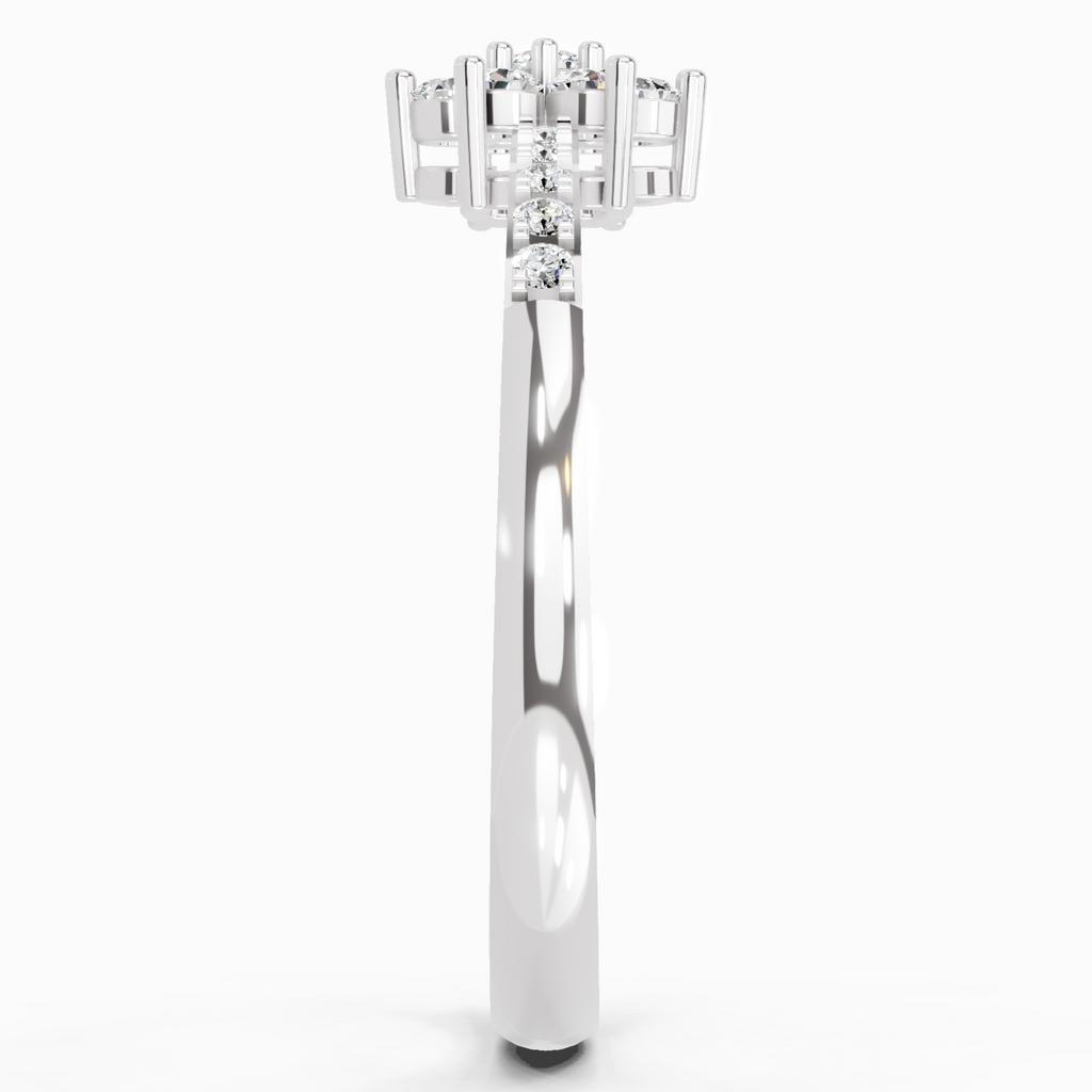 0.33 Ct Flower Ring