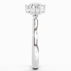 0.33 Ct Flower Ring