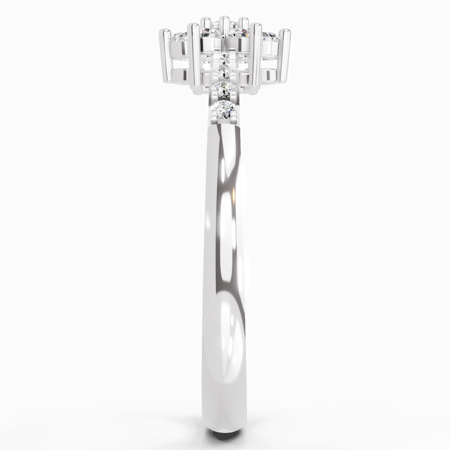 0.33 Ct Flower Ring