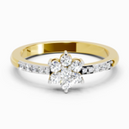 0.33 Ct Flower Ring