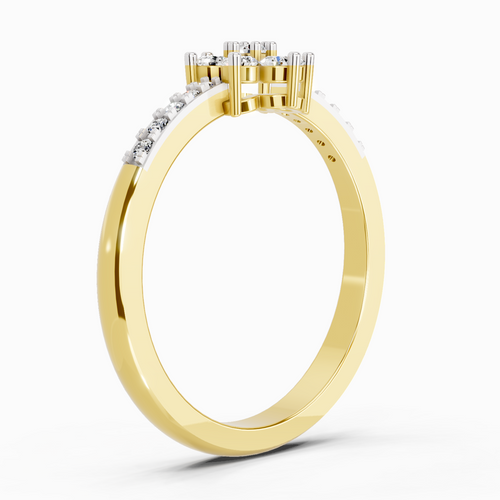 0.33 Ct Flower Ring