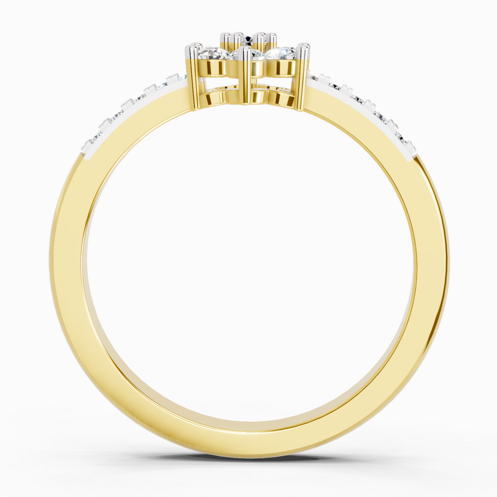 0.33 Ct Flower Ring