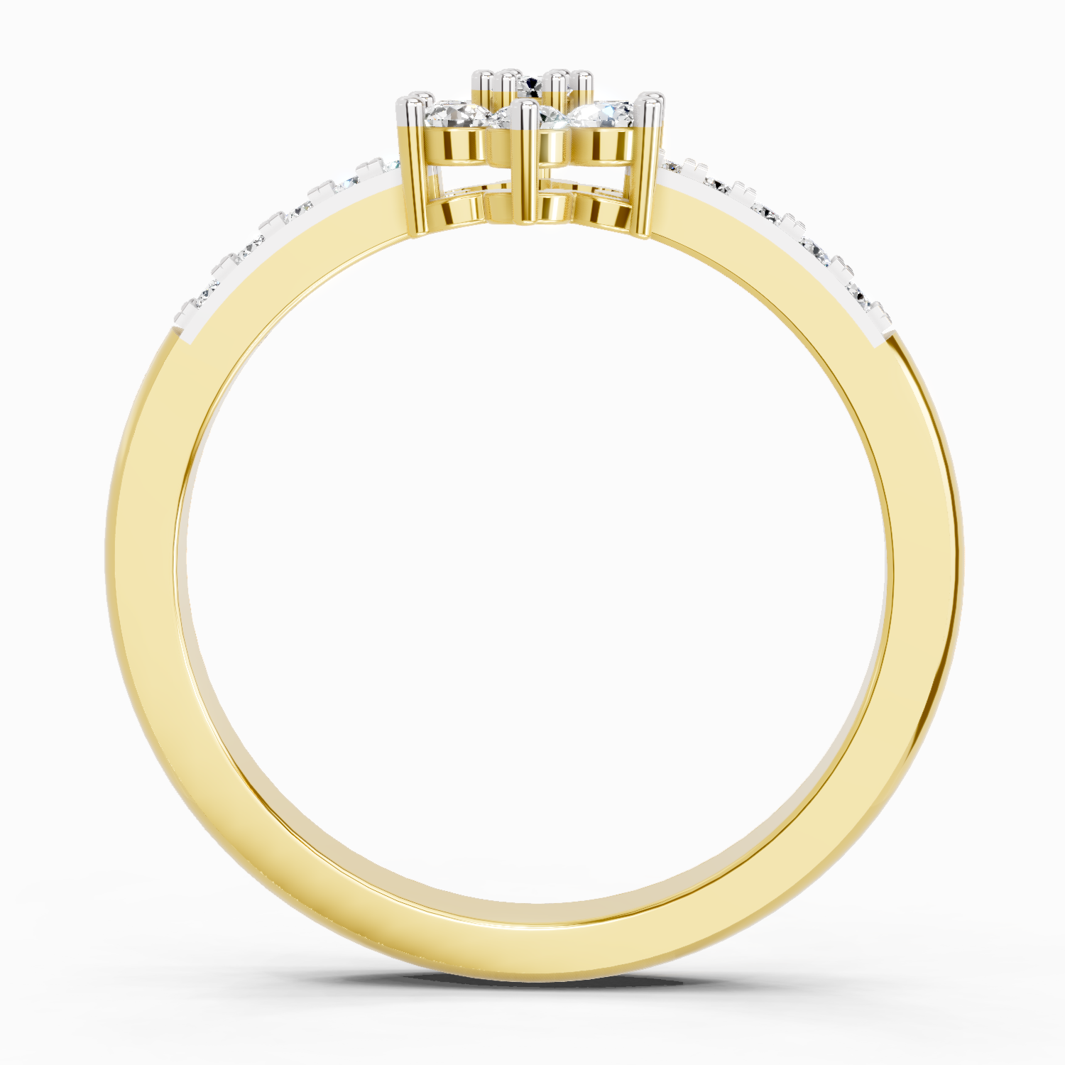 0.33 Ct Flower Ring