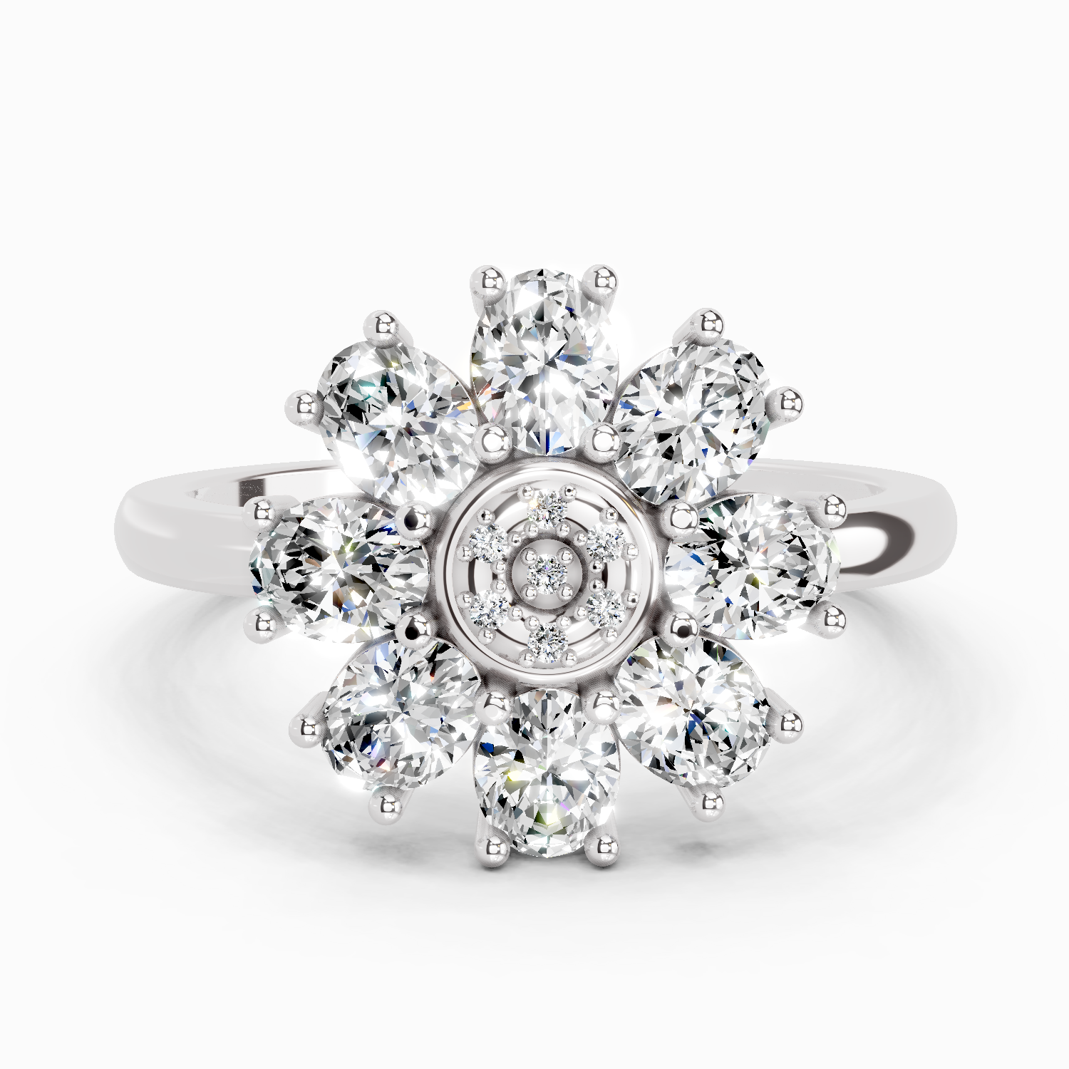 1.63 Carat Daisy Royale Promise Engagement Ring