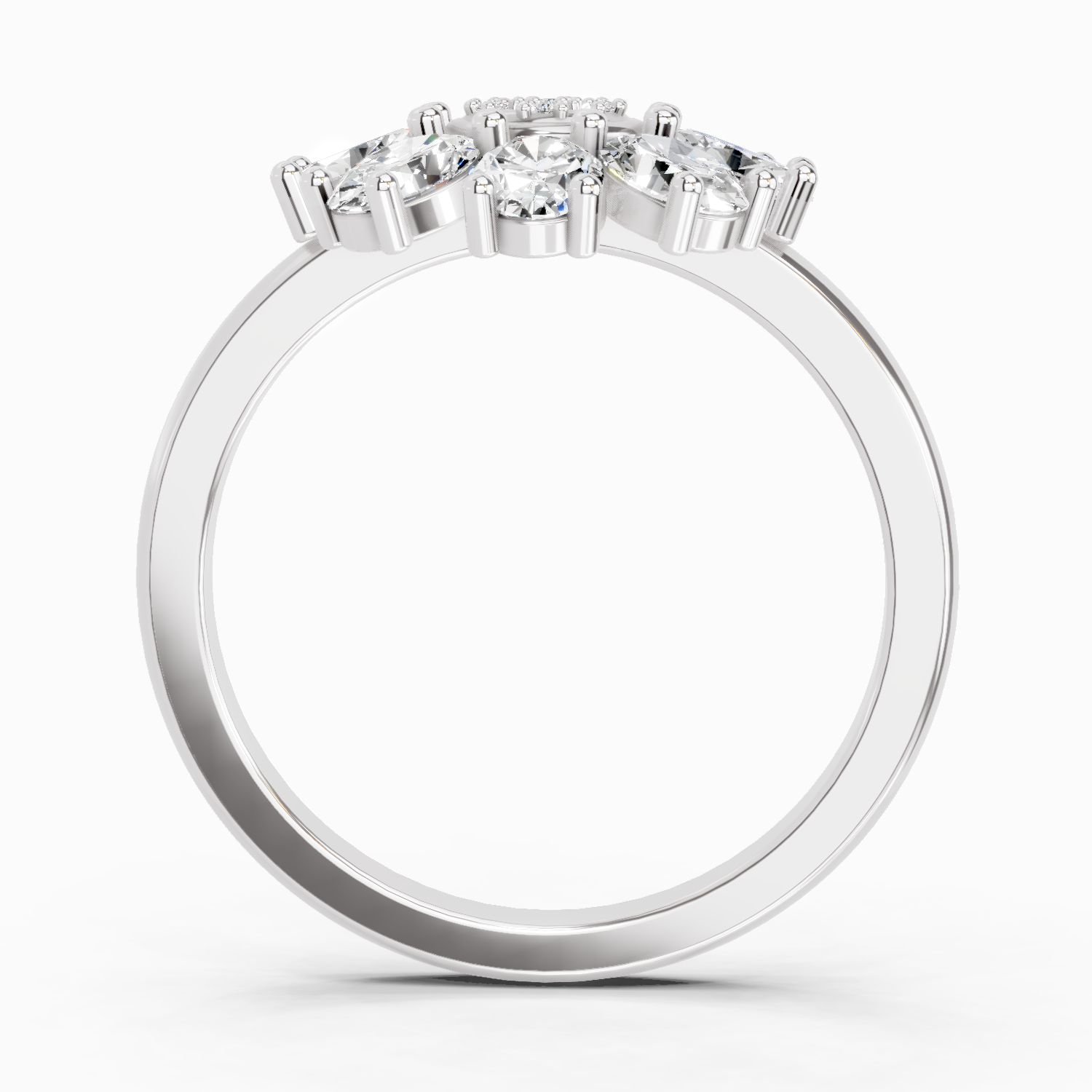1.63 Carat Daisy Royale Promise Engagement Ring