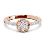 0.59 Carat Floral Engagement Ring