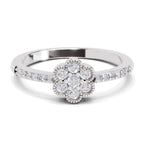 0.59 Carat Floral Engagement Ring