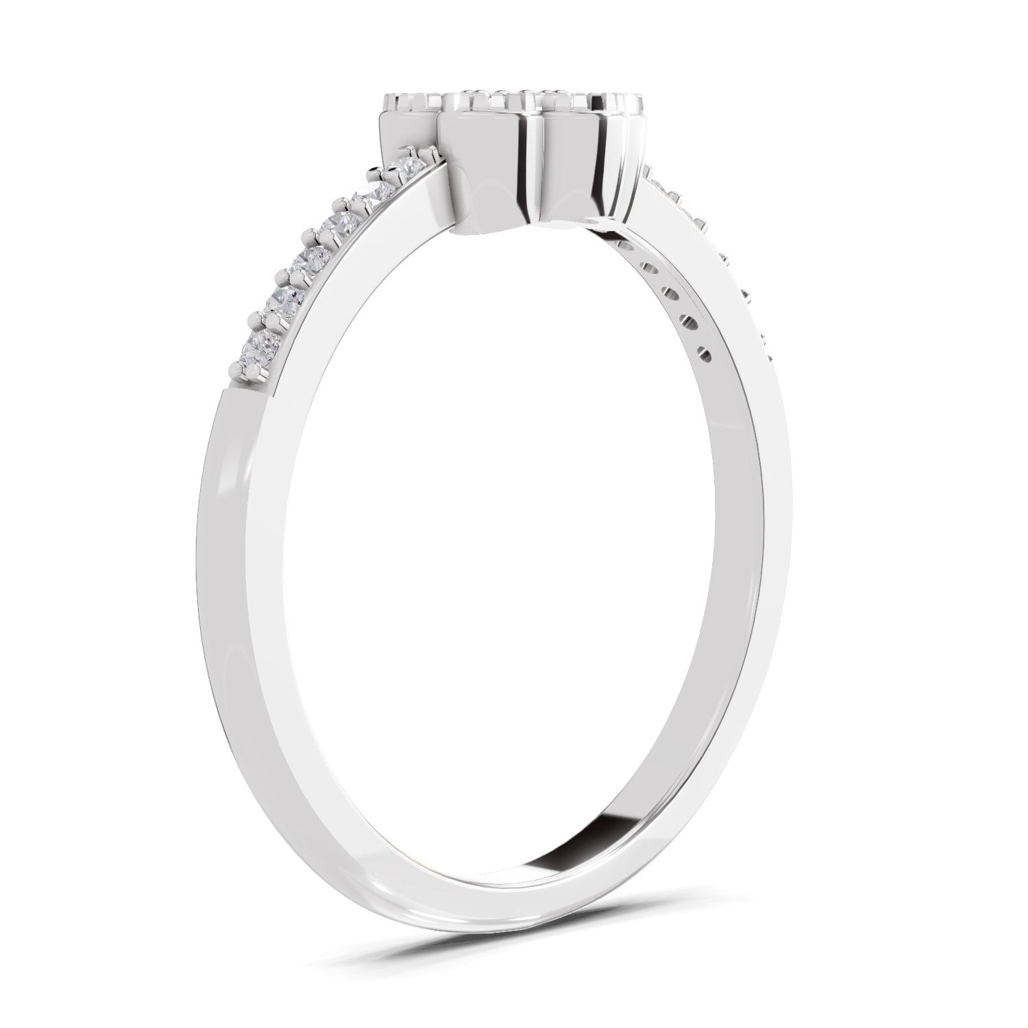 0.59 Carat Floral Engagement Ring