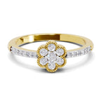 0.59 Carat Floral Engagement Ring