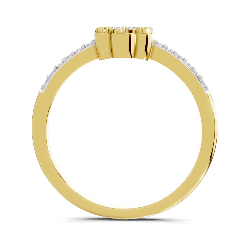 0.59 Carat Floral Engagement Ring
