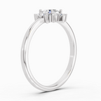 0.77 Carat Oval Shape Halo Diamond Engagement Ring