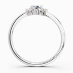 0.77 Carat Oval Shape Halo Diamond Engagement Ring