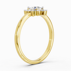 0.77 Carat Oval Shape Halo Diamond Engagement Ring