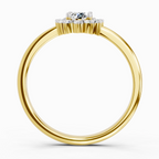 0.77 Carat Oval Shape Halo Diamond Engagement Ring