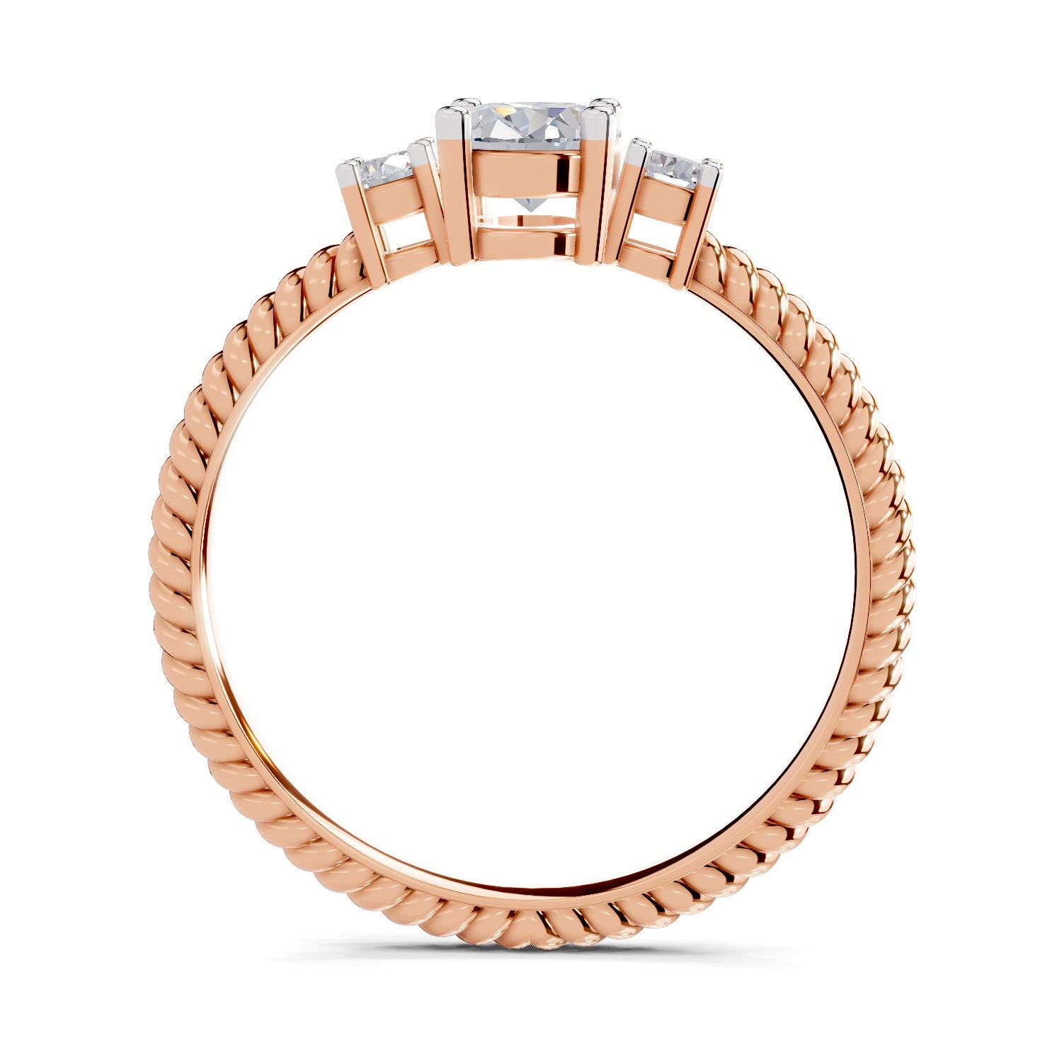 0.74 Carat Oval-Cut Diamond Engagement Ring