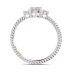 0.74 Carat Oval-Cut Diamond Engagement Ring