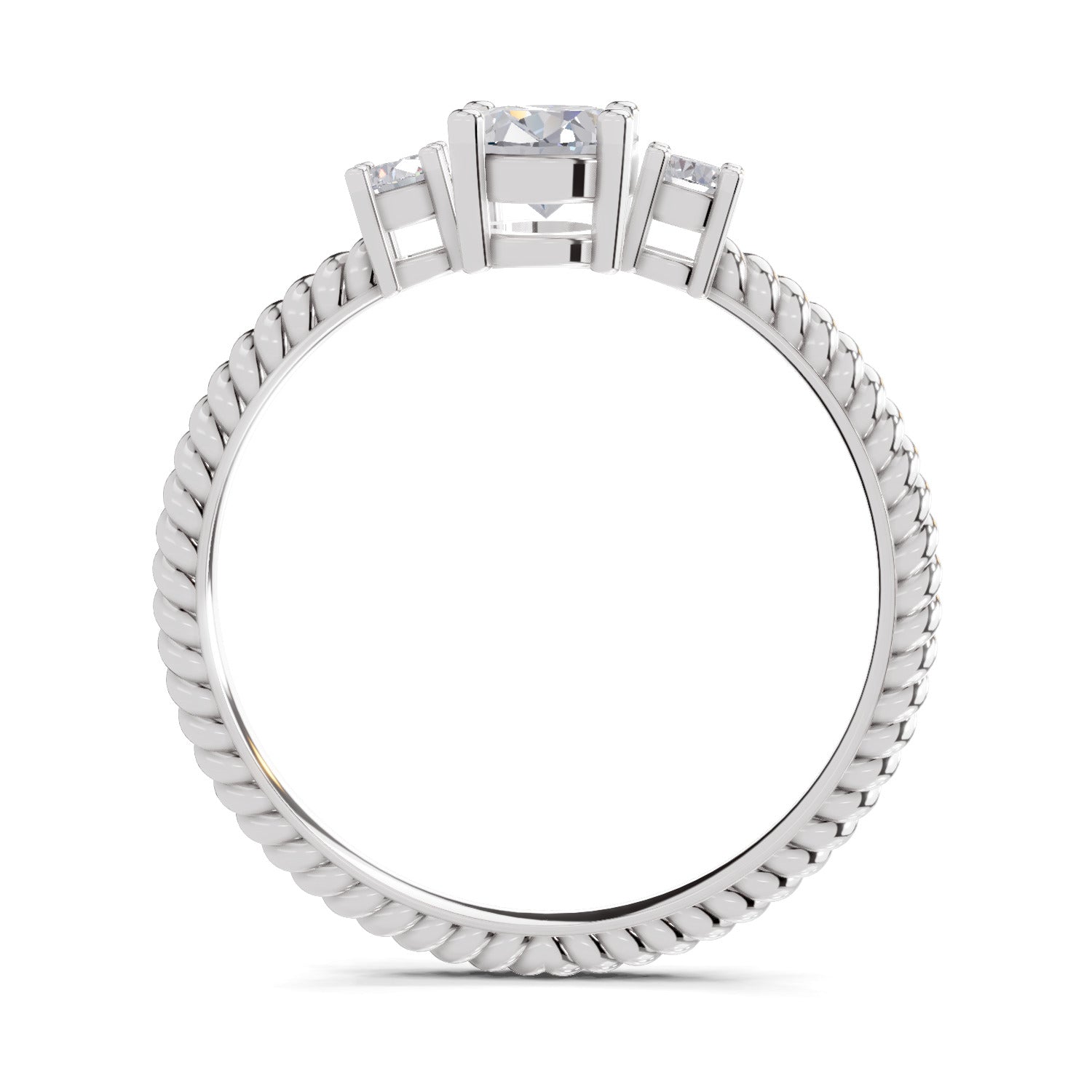 0.74 Carat Oval-Cut Diamond Engagement Ring